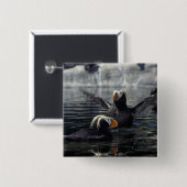 Alaska Tufted Puffins Button (Vorne & Hinten)
