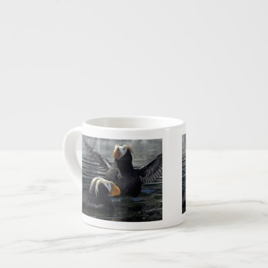 Alaska Tufted Puffins Espressotasse (Vorderseite Links)