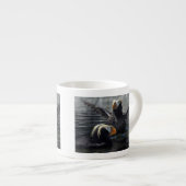 Alaska Tufted Puffins Espressotasse (Vorderseite Rechts)