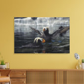 Alaska Tufted Puffins Leinwanddruck (Insitu (Wohnzimmer))