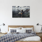 Alaska Tufted Puffins Leinwanddruck (Insitu (Schlafzimmer))