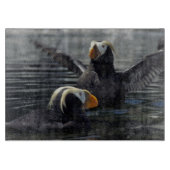 Alaska Tufted Puffins Schneidebrett (Vorderseite)