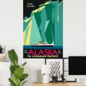 Alaska über den kanadischen Pazifik - Taku Glacier Poster (Heimbüro)
