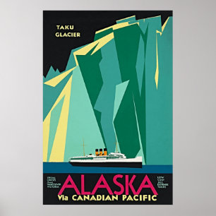 Alaska über den kanadischen Pazifik - Taku Glacier Poster