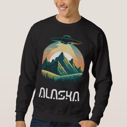 Alaska UFO For UFO and Alien Fans Sweatshirt (Vorderseite)