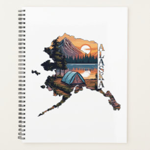 Alaska Umriss Camping Planer