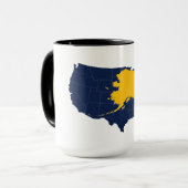 Alaska / US-Karte Tasse (Vorderseite Links)
