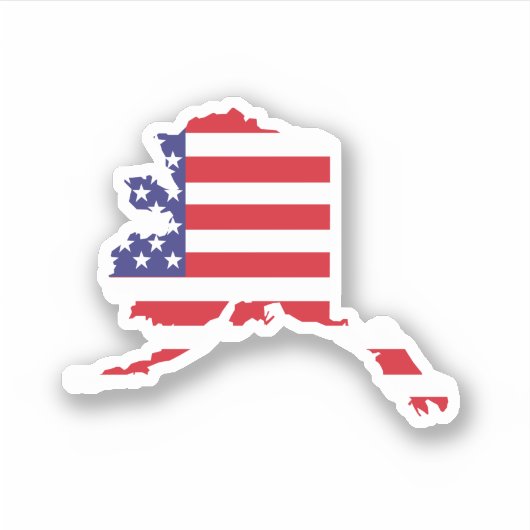 Alaska, USA Aufkleber (Vorderseite)