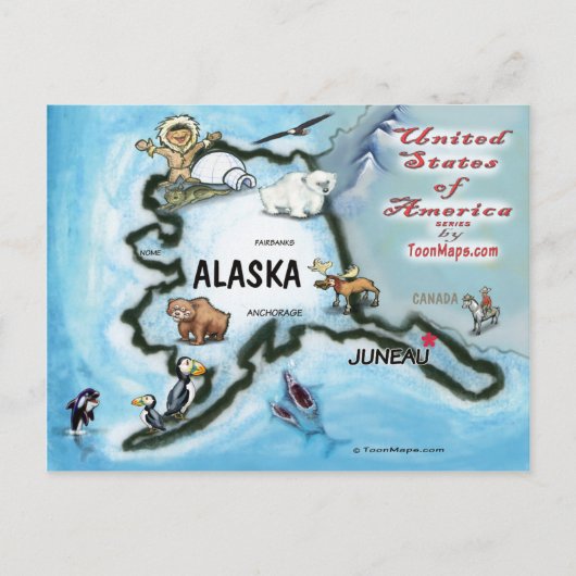 Alaska USA Card Postkarte (Vorderseite)