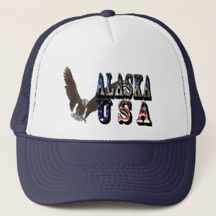 Alaska USA Eagle Baseball Cap Truckerkappe