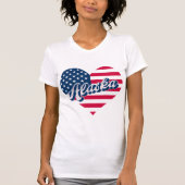 Alaska USA Heart Flag  – Patriotic Alaska Design  T-Shirt (Vorderseite)