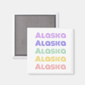 Alaska USA Magnet (Vorderseite/Rückseite)