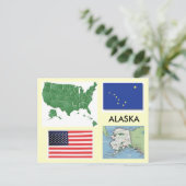 Alaska, USA Postkarte (Stehend Vorderseite)