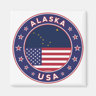 Alaska, USA Staaten, Alaska T - Shirt, Alaska Aufk Magnet
