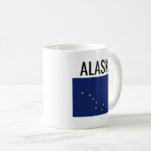 Alaska // USA Staatsflagge Kaffeetasse (VorderseiteRechts)
