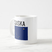 Alaska // USA Staatsflagge Kaffeetasse (Vorderseite Links)