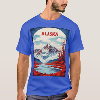 Alaska USA Tourismus Vintag Po T-Shirt