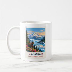 Alaska USA – Vintage-Reise-Tasse Kaffeetasse