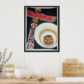 Alaska Vintag Print Poster (Küche)