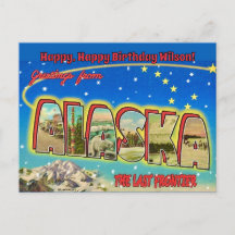 Alaska Vintage-Gelegenheits-Postkarte
