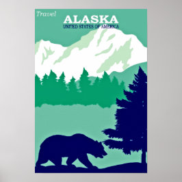 Alaska Vintage Poster