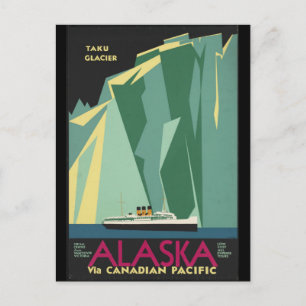 Alaska Vintage Postkarte