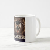Alaska Vintage Reiseplakat Kaffeetasse (VorderseiteRechts)