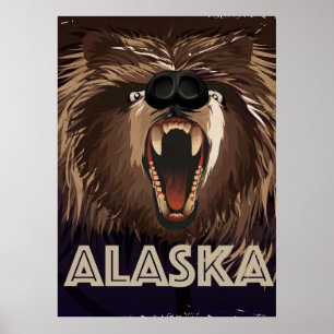 Alaska Vintage-Reiseposter Poster