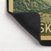 Alaska Vintage Travel Mousepad (Ecke)