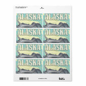 Alaska Vintage Travel Poster (Vorne)