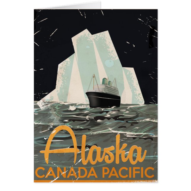 Alaska Vintage Travel Poster (Vorne)