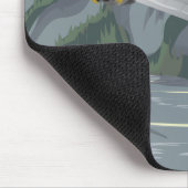 Alaska Vintage Travel Poster Mousepad (Ecke)