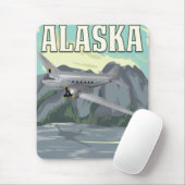 Alaska Vintage Travel Poster Mousepad (Mit Mouse)