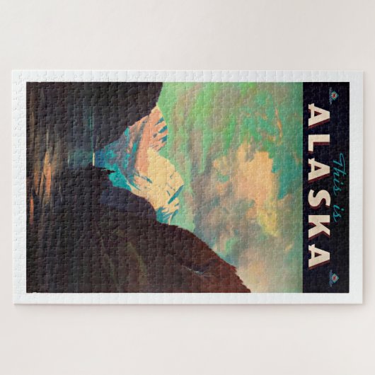 Alaska - Vintage Travel Puzzle (Horizontal)