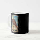 Alaska - Vintager Adler Kaffeetasse (Vorderseite Links)