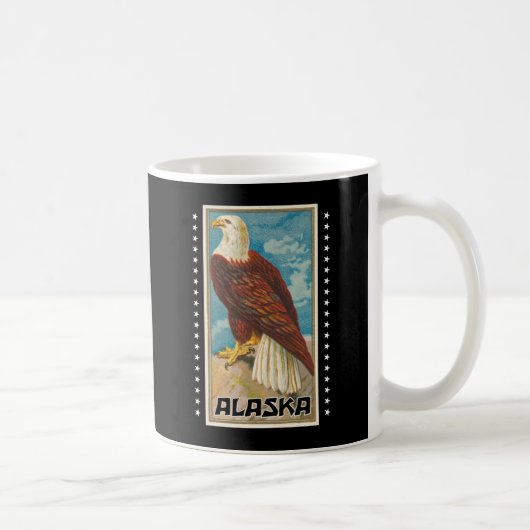 Alaska - Vintager Adler Kaffeetasse (Rechts)