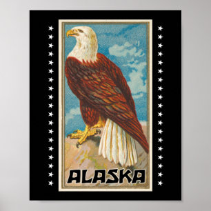 Alaska - Vintager Adler Poster