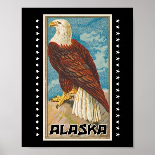 Alaska - Vintager Adler Poster (Vorne)