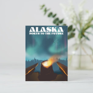 Alaska, von Norden nach Süden Postkarte