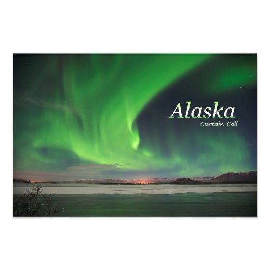 Alaska-Vorhang-Ruf Fotodruck (Vorne)