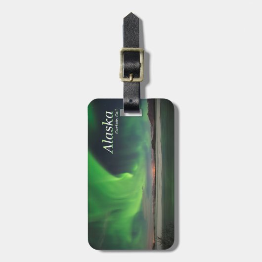 Alaska-Vorhang-Ruf Gepäckanhänger (Vorderseite vertikal)