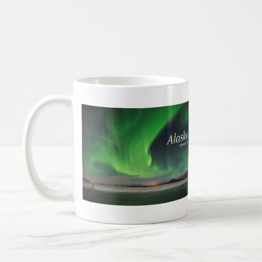 Alaska-Vorhang-Ruf Kaffeetasse (Links)