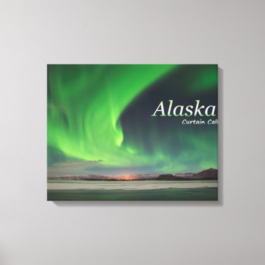 Alaska-Vorhang-Ruf Leinwanddruck (Vorderseite)