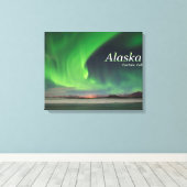 Alaska-Vorhang-Ruf Leinwanddruck (Insitu (Holzboden))
