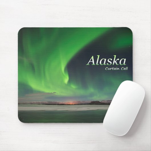 Alaska-Vorhang-Ruf Mousepad (Mit Mouse)