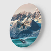 Alaska Walbeobachtung: Bootsausflug. Große Wanduhr (Winkel)