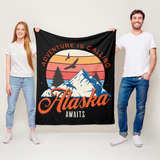 Alaska wartet! fleecedecke (Beispiel)