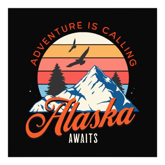 Alaska wartet! fotodruck (Vorne)