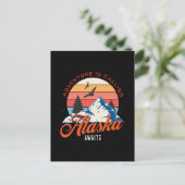 Alaska wartet! postkarte (Stehend Vorderseite)