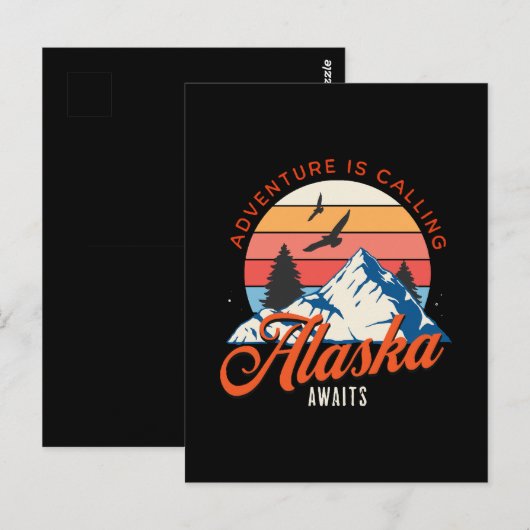 Alaska wartet! postkarte (Vorne/Hinten)